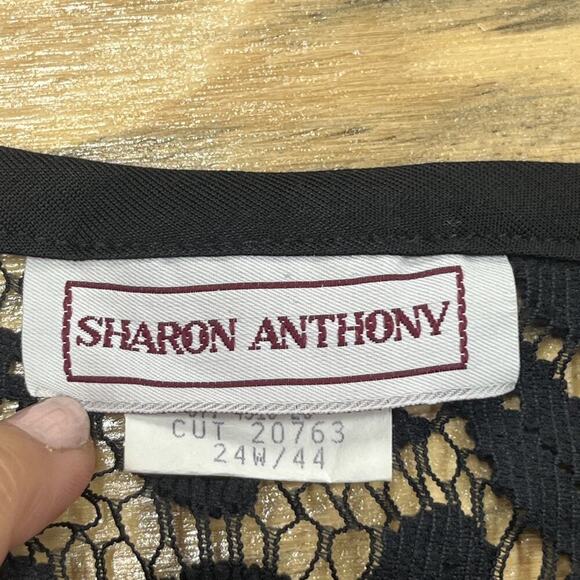 VTG Fishnet 24W Crochet Pullover Tunic Floral Festival Cottage Whimsigoth Witchy - Picture 3 of 7